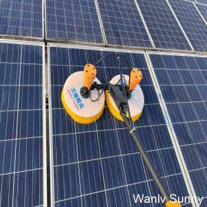 Initial Payment Solar Panel Cleaning Equipment Double Head Brush for Building