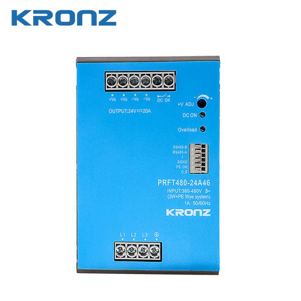Industrial Power Supply 480W Overvoltage Protection 24V/20A For Industrial Applications