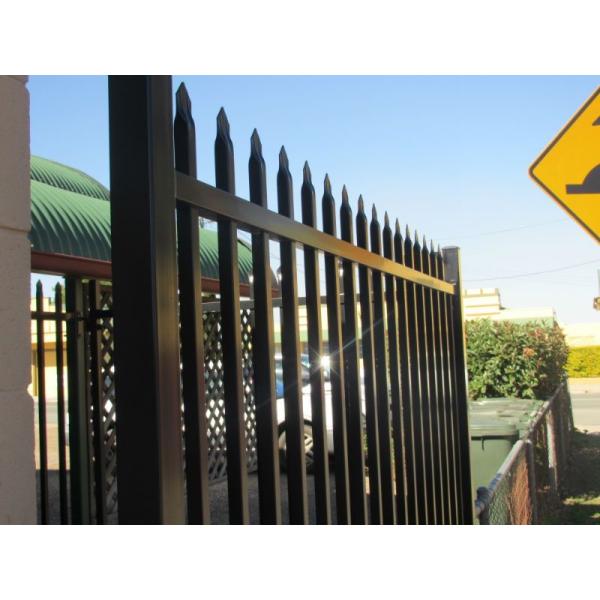 Black Powder Coated Spear Top Steel Hercules Fencing for Security School
