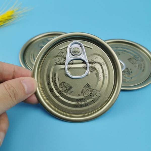FDA 52mm 56mm 65mm Tinplate Jar Lids Easy Open End