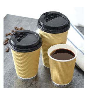 7/8/12/16/22 oz ripple wall paper cup cup for coffee, espresso, cortado, latte,