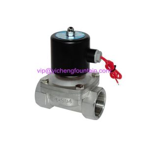 China Underwater Two Way Solenoid Valve Water Fountain Equipment DC12V DC24V SS Material on sale