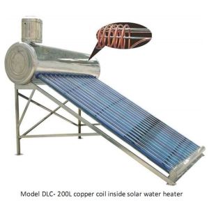 China Pre heating solar hot water heater with copper coil heat exchanger on sale
