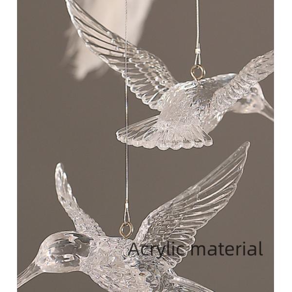 Nordic Creative Luxury Ostrich Feather Bird Pendant Light Modern Simple Bedroom Chandelier