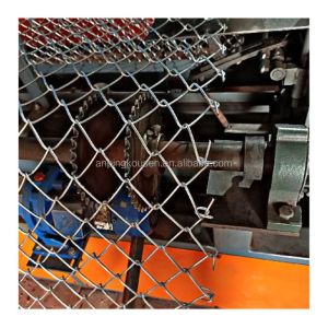 Temporary Construction Chain Link Fence with 5ft Plastic Coated Barbed Wire and