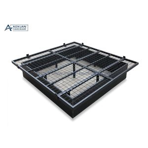 Black Easy Assembled King Size Thickened Hotel Metal Platform Bed Frame