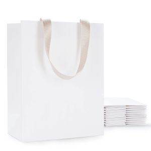 Custom Printing Enterprise Art Card Paper Bag With Handles in Folding Style for