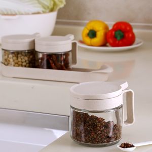 Glass Condiment Bottle Combination Sealed Jar