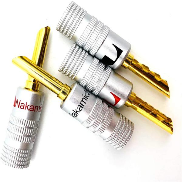 Quality Practical Copper Nakamichi Speaker Plugs , Male Nakamichi Banana Connectors wholesale