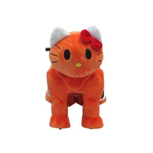 China Explosion models hello kitty plush electric toy car / stuffed animal toy car on sale