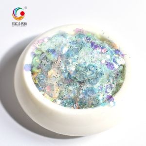 Hexagonal Polyester Chunky Glitter Mix Powder By The Pound Japanese Style Sequin