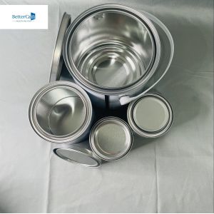 4Liter Round Tin Bucket Wood Coating Package 1 Gallon OEM Empty Paint Tins