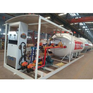 Large Capacity Mobile Lpg Filling Station , 10 Tons Bulk Propane Storage Tanks