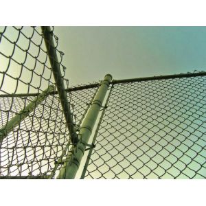 2.5mm/1.5mm 50X50mm PVC Coated Chain Link Fence Wire Mesh Fence