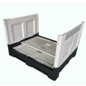Cunstomzied Color Collapsible Plastic Pallet Containers 700L Capacity 43kg