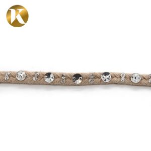 Cheap Custom Decorative Handmade Rope 1000mm Size Fashion Style For Shoe for sale