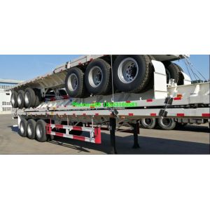 Flatbed Container Load 1200R20 40 Foot Semi Trailer