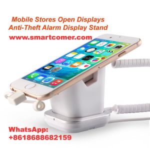 COMER anti-theft tablet pad air magnetic stand with alarming cable and charging