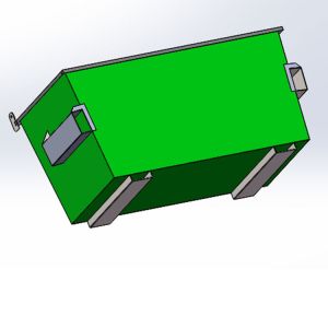 Front Load Trash Container for Commercial Use