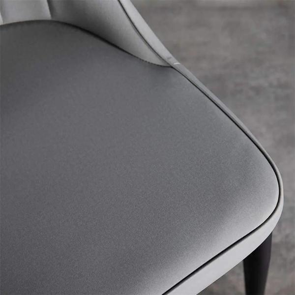 Italian Style Colorful Upholstered Parsons Chairs PU Leather For Home Restaurant