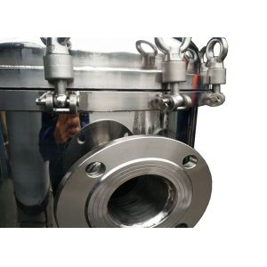 China Bag Style Stainless Filter Housing , SS Micron Filter Housing With Rubber Seal Ring on sale