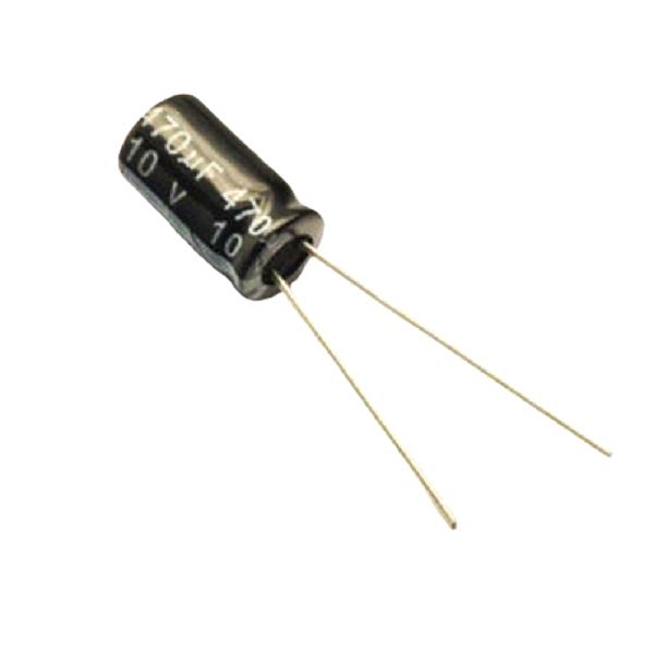 original 25V/33UF 5*11mm 10V/470UF 6*12mm Aluminum electrolytic capacitor