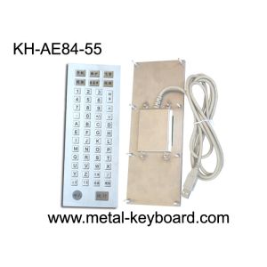 China Ruggedized 55 Keys Industrial Metal Keyboard , Metal Computer Keyboard on sale