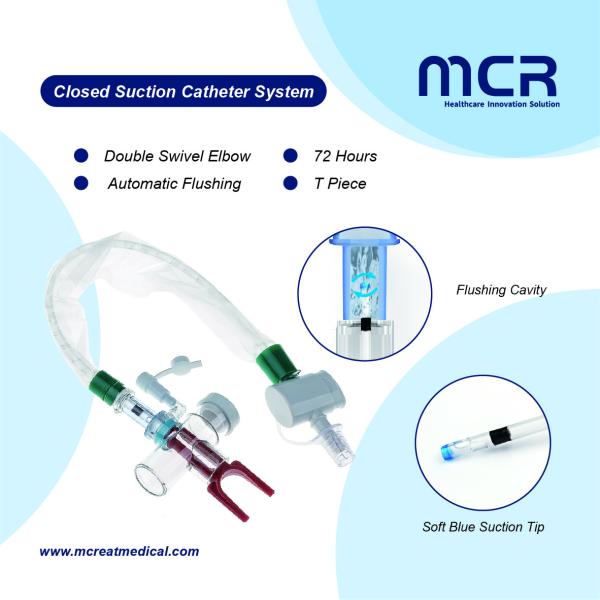 Quality Closed Suction Catheter System MDI port turbo flushing 72H CE/ISO13485/FDA wholesale