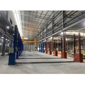 Horizontal Anodizing Line System Treatment Manual Racking Method