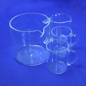 Factory Customized Quartz Beaker With Three-Corner Conical Philips