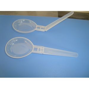 Cheap plastic disposable spoon tableware Folding spoon for soup for sale