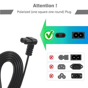 EU Schuko to IEC C7 Right Angle Power Cord 1.2M Black