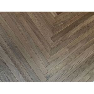 52mm American Walnut Herringbone Parquet Flooring with 3MM Top Veneer and 1210 x