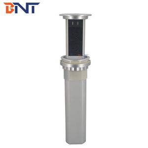 Aluminum Alloy Desk Mounted Kitchen Pop Up Plug Socket