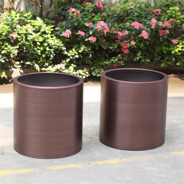 High quality interior flower pot metal flower bowl planter