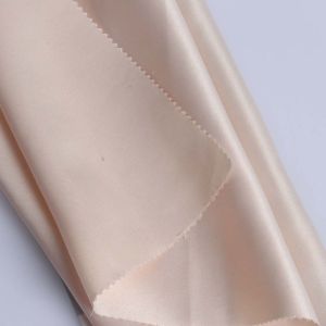 ocean recycle 50D matt satin polyester print fabric for wedding dress