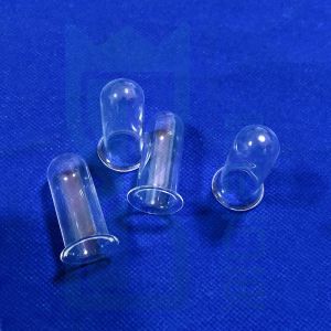 High Temperature High Purity Silica Quartz Glass Tube Quartz With Flange Tube