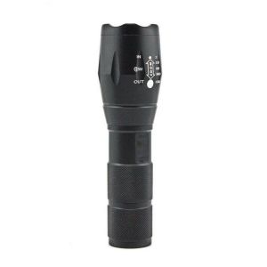 Cheap AAA 18650 Battery Flashlight , T6 Aluminum Zoomable Tactical LED Flashlight for sale