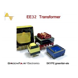 China Vertical Horizontal EE40 42 Hf Power Transformer , UEWF LITZ WIRE High Isolation Transformer on sale