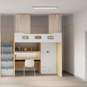 Non-Slip Silent Storage Ladder customization And Thick Guardrail 4600*900*2120