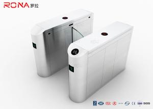 China SUS 304 Waist Height Flap Barrier Gate Turnstile With Rfid Card Access Control Systems on sale