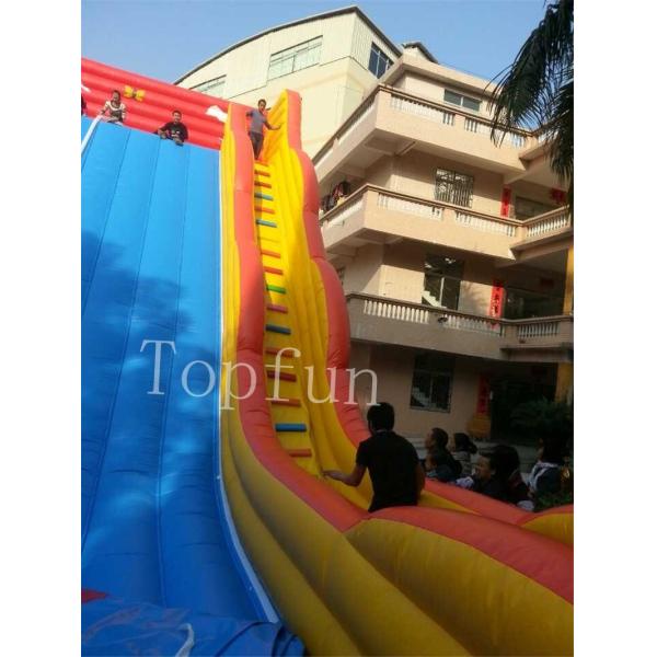 Red Multifunctional Inflatable Water Slide With Obstacles N Pool