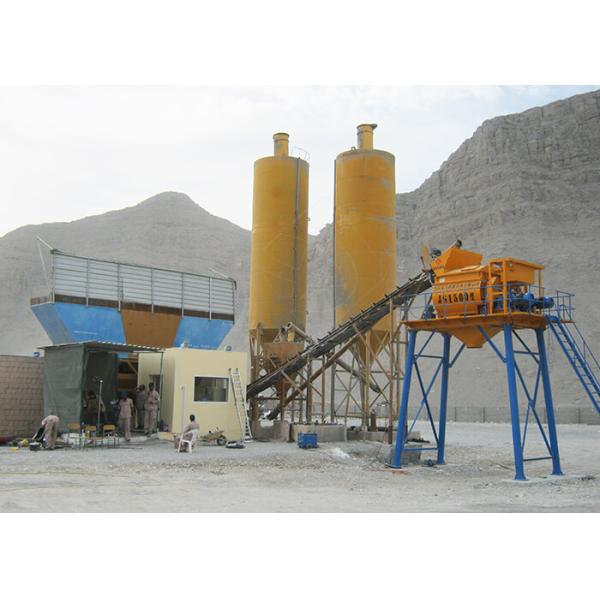Quality Belt Type Hzs90 Fixed Ready Mix Concrete Plant Stabilized Soil Dry Mixing Plant wholesale
