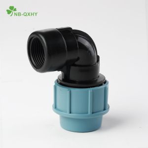 Direct Connection PP Compression Fittings Elbow for Irrigation Germany Standard