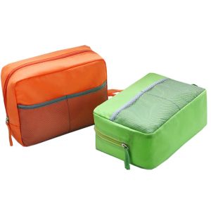 Polyester 25x12x18cm OEM Non Woven 210D Mesh Hamper Bag