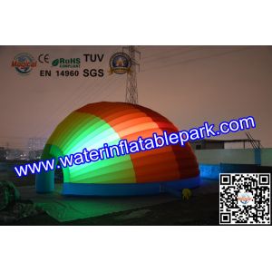 Popular Inflatable Shell Tent With LED , Oudoor Inflatable Igloo Tent