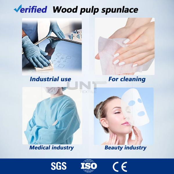 UV Resistant Wood Pulp Spunlace Non Woven Fabric For UNT
