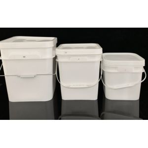 Cheap Versatile Square Plastic Pail 1.2 Kg for Various Applications for sale