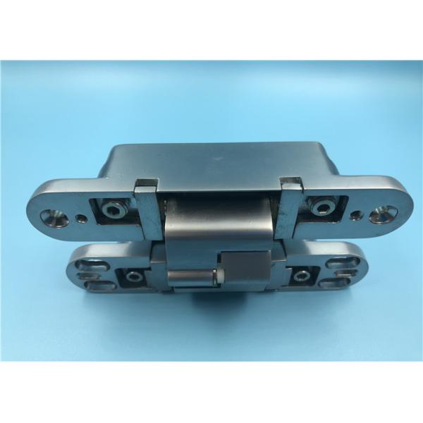 Quality Zinc Alloy 3D Concealed Hinges With Pearl Chrome Surface Finishing wholesale