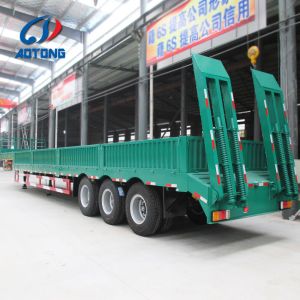 Heavy Machine Carrier Low Loader Gooseneck Truck Trailer